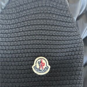 Moncler Puffer Jacket with Sweater Sleeves